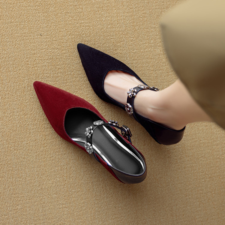 Elegant French Style Thin-Heeled High Heels Women's Mary Jane Shoes - Chic Italian Design for Fashionable Looks Elegant French Style Thin-Heeled High Heels Women's Mary Jane Shoes - Chic Italian Design for Fashionable Looks