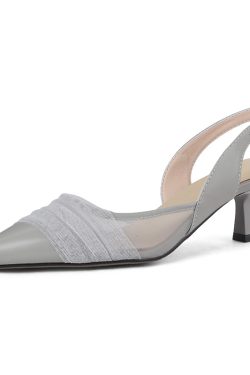 Elegant Genuine Leather Slim Pointed Low-Heeled Flat Sandals - Italian Style Footwear for Chic Summer Looks