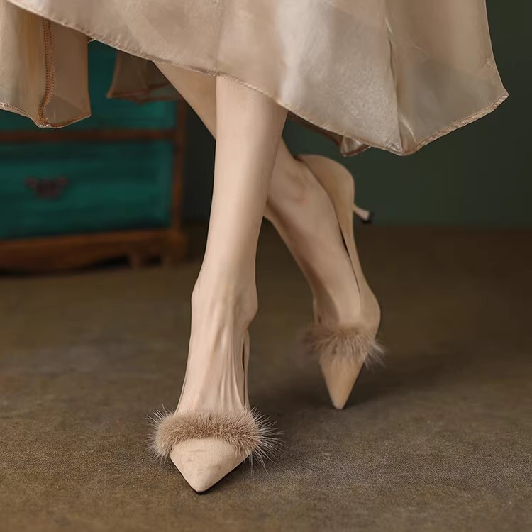 Elegant Italian Pointed Toe Stiletto Heels in Genuine Leather Suede - Women's Fashionable High Heels for Chic Style Elegant Italian Pointed Toe Stiletto Heels in Genuine Leather Suede - Women's Fashionable High Heels for Chic Style