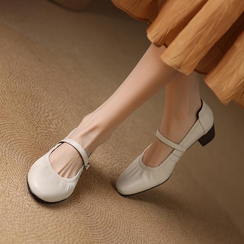 Elegant Mid-Heel Mary Jane Evening Shoes for Women - Comfortable Chunky Heel, Soft Sole, Italian Style Design Elegant Mid-Heel Mary Jane Evening Shoes for Women - Comfortable Chunky Heel, Soft Sole, Italian Style Design