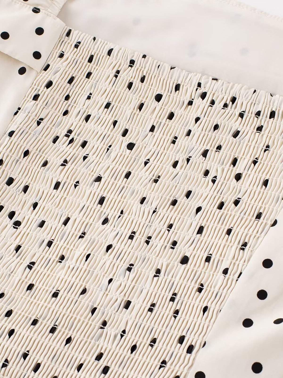 Elegant Off-White Polka Dot Dress for Women - French Style Long Dress, Summer 2025 Fashion, Chic and Sophisticated Look Elegant Off-White Polka Dot Dress for Women - French Style Long Dress, Summer 2025 Fashion, Chic and Sophisticated Look