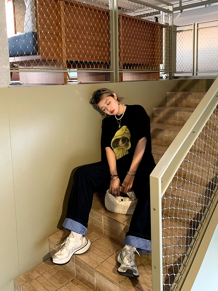 Elegant Round Neck Short Sleeve Dog Print T-Shirt for Women - Versatile Spring/Summer Fashion Top, Perfect for Casual 90s Y2K Style Elegant Round Neck Short Sleeve Dog Print T-Shirt for Women - Versatile Spring/Summer Fashion Top, Perfect for Casual 90s Y2K Style