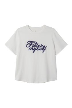 Embroidered Letter Short Sleeve T-Shirt for Women - Loose Slim Fit Spring Summer 2025 - Trendy Casual Style