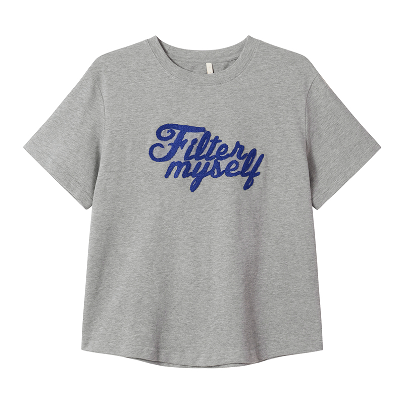 Embroidered Letter Short Sleeve T-Shirt for Women - Loose Slim Fit Spring Summer 2025 - Trendy Casual Style Embroidered Letter Short Sleeve T-Shirt for Women - Loose Slim Fit Spring Summer 2025 - Trendy Casual Style