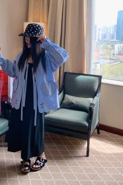 Embroidered Pocket Shirt Jacket for Women - Unique Spring Summer 2025 Fashion Top, Age-Reducing Style