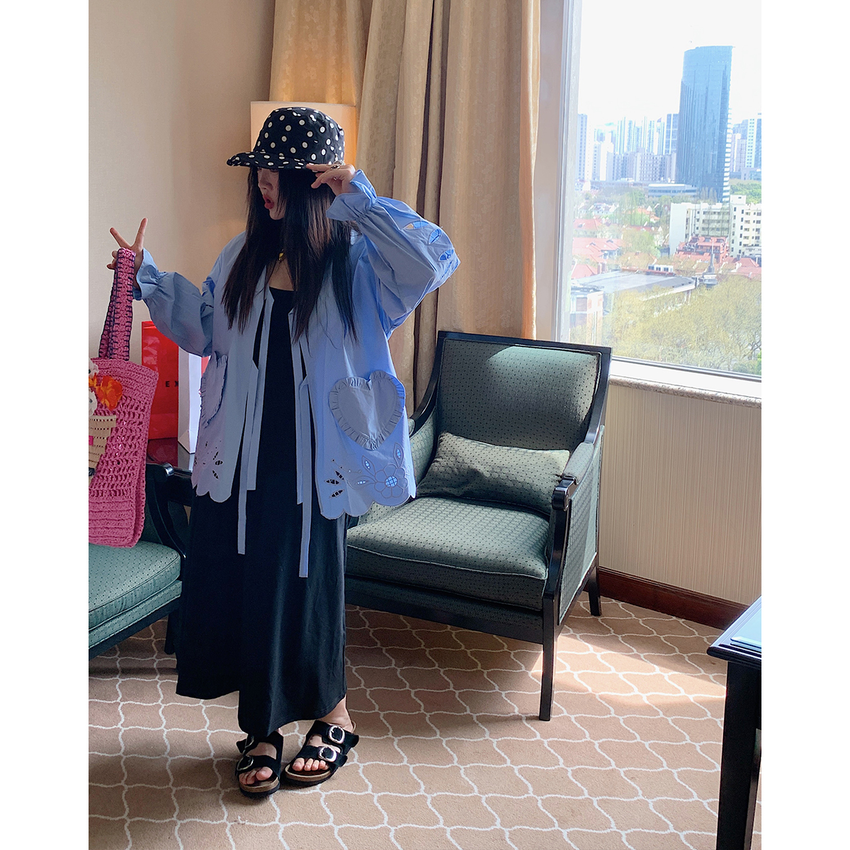 Embroidered Pocket Shirt Jacket for Women - Unique Spring Summer 2025 Fashion Top, Age-Reducing Style Embroidered Pocket Shirt Jacket for Women - Unique Spring Summer 2025 Fashion Top, Age-Reducing Style