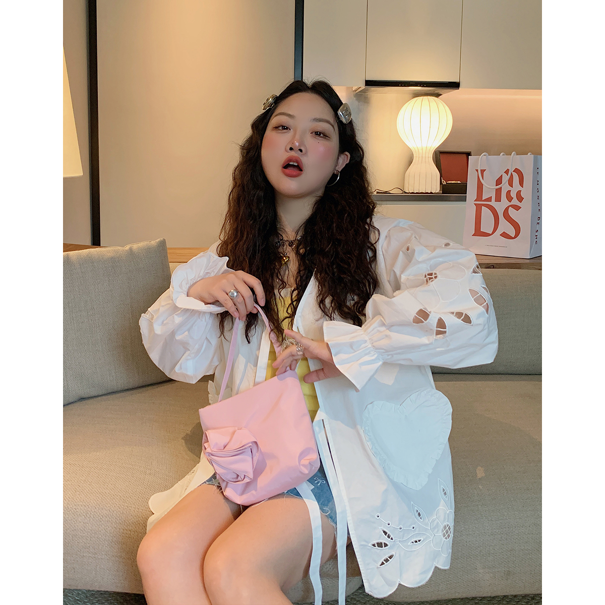 Embroidered Pocket Shirt Jacket for Women - Unique Spring Summer 2025 Fashion Top, Age-Reducing Style Embroidered Pocket Shirt Jacket for Women - Unique Spring Summer 2025 Fashion Top, Age-Reducing Style