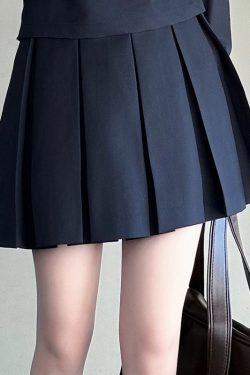 Embroidered Sailor Suit Dress - Long Sleeve College Style Japanese JK Uniform with Pudding Bear Design - Summer Fashion