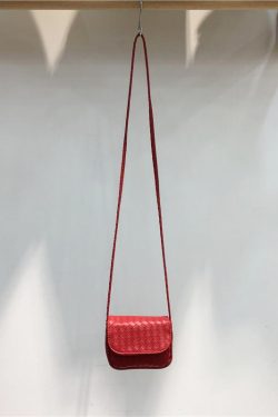 Exquisite Mini Woven Bag - Cute Fashionable Crossbody Coin Purse & Card Holder - Chic Square Design for Niche Style Lovers