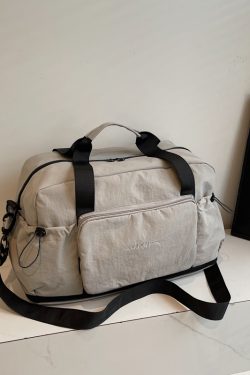 Fashionable Foldable Short Trip Bag for Women - Large Capacity Business Tote with Dry Wet Separation for Travel and Fitness