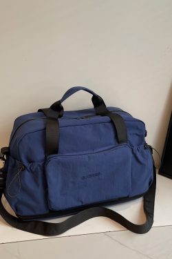 Fashionable Foldable Short Trip Bag for Women - Large Capacity Business Tote with Dry Wet Separation for Travel and Fitness