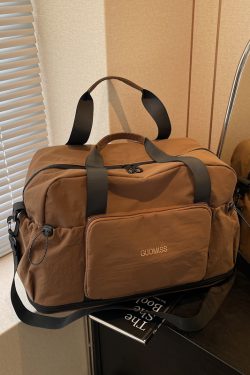 Fashionable Foldable Short Trip Bag for Women - Large Capacity Business Tote with Dry Wet Separation for Travel and Fitness