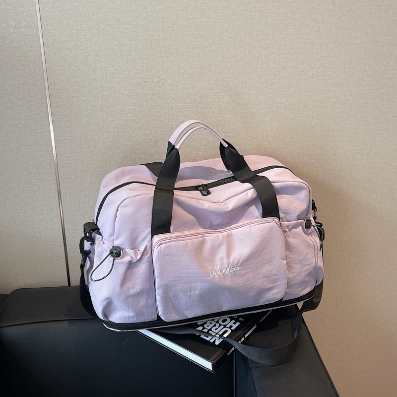 Fashionable Foldable Short Trip Bag for Women - Large Capacity Business Tote with Dry Wet Separation for Travel and Fitness Fashionable Foldable Short Trip Bag for Women - Large Capacity Business Tote with Dry Wet Separation for Travel and Fitness