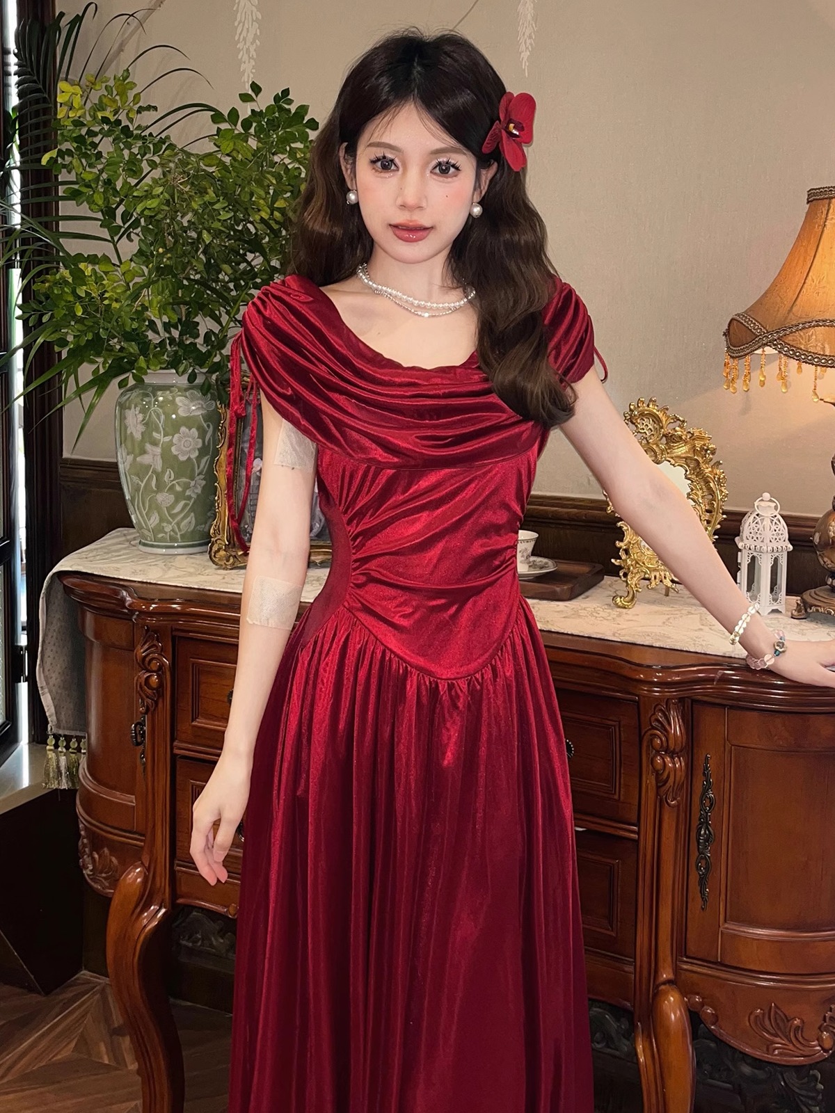 Flared Collar Little White Dress with French Court Design - Three-Color High-End Summer Dress for a Chic 90s Look Flared Collar Little White Dress with French Court Design - Three-Color High-End Summer Dress for a Chic 90s Look