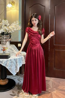 Flared Collar Little White Dress with French Court Design - Three-Color High-End Summer Dress for a Chic 90s Look