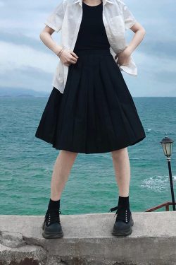 Flared Umbrella Pleated Midi Skirt - High-Temperature Slimming Design, A-Line, Wrinkle-Resistant, Versatile for Spring & Summer Wear
