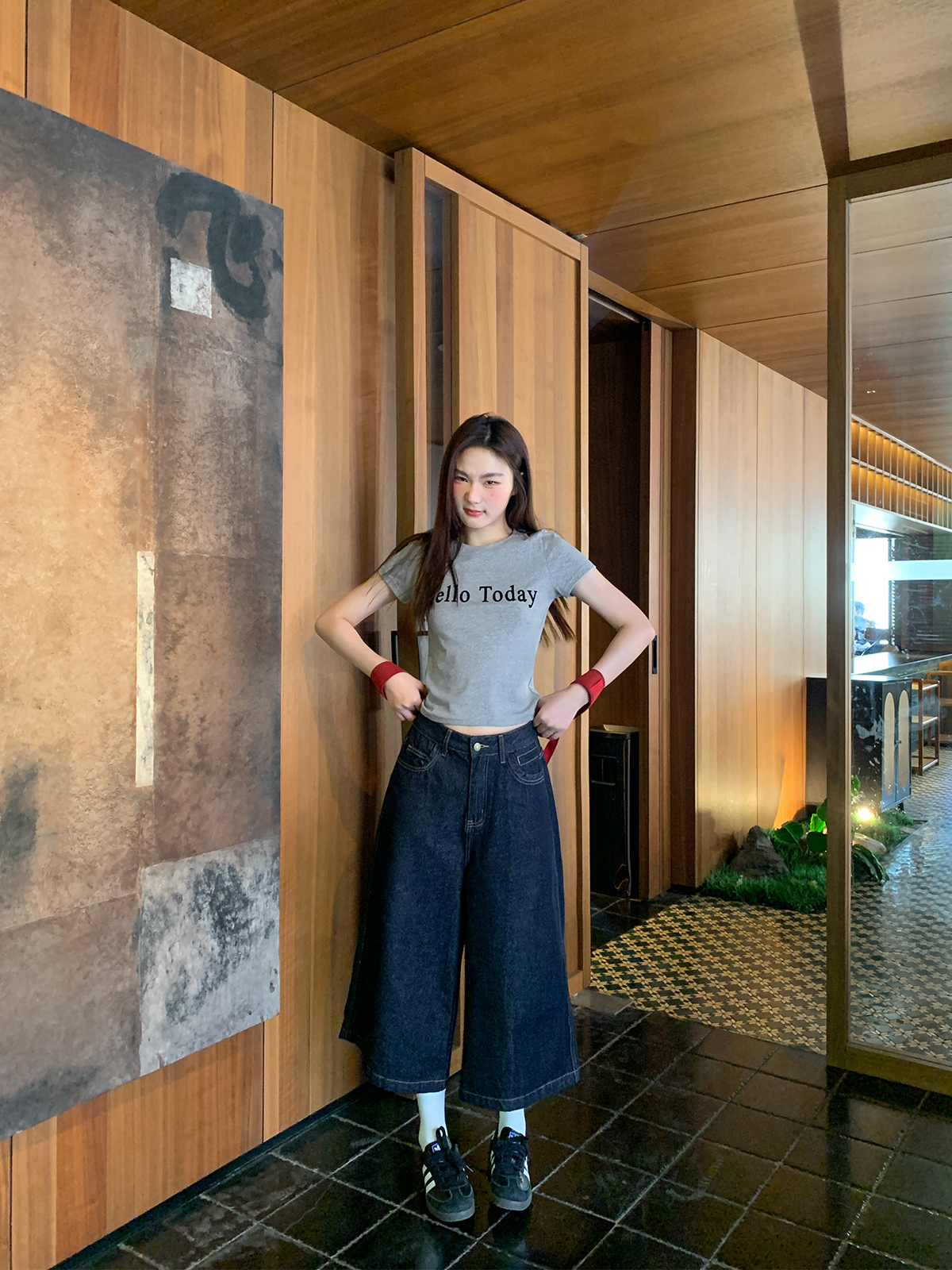 Flocked Letter Printed Short Sleeve T-Shirt for Women - Summer 2025 Slim Fit Casual Top - Trendy Y2K Style Flocked Letter Printed Short Sleeve T-Shirt for Women - Summer 2025 Slim Fit Casual Top - Trendy Y2K Style