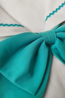 Floral Bow Tie for JK Uniform - Pudding Bear Inspired Pure Color Japanese Style Accessory