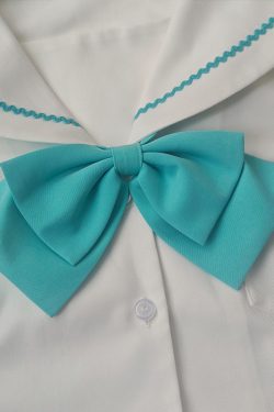 Floral Bow Tie for JK Uniform - Pudding Bear Inspired Pure Color Japanese Style Accessory