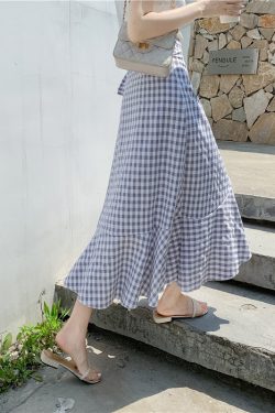 Floral Chiffon Fish Tail One-Piece Dress - Women’s Summer Bodycon Wrap Skirt with Irregular Ruffle for Beach Style