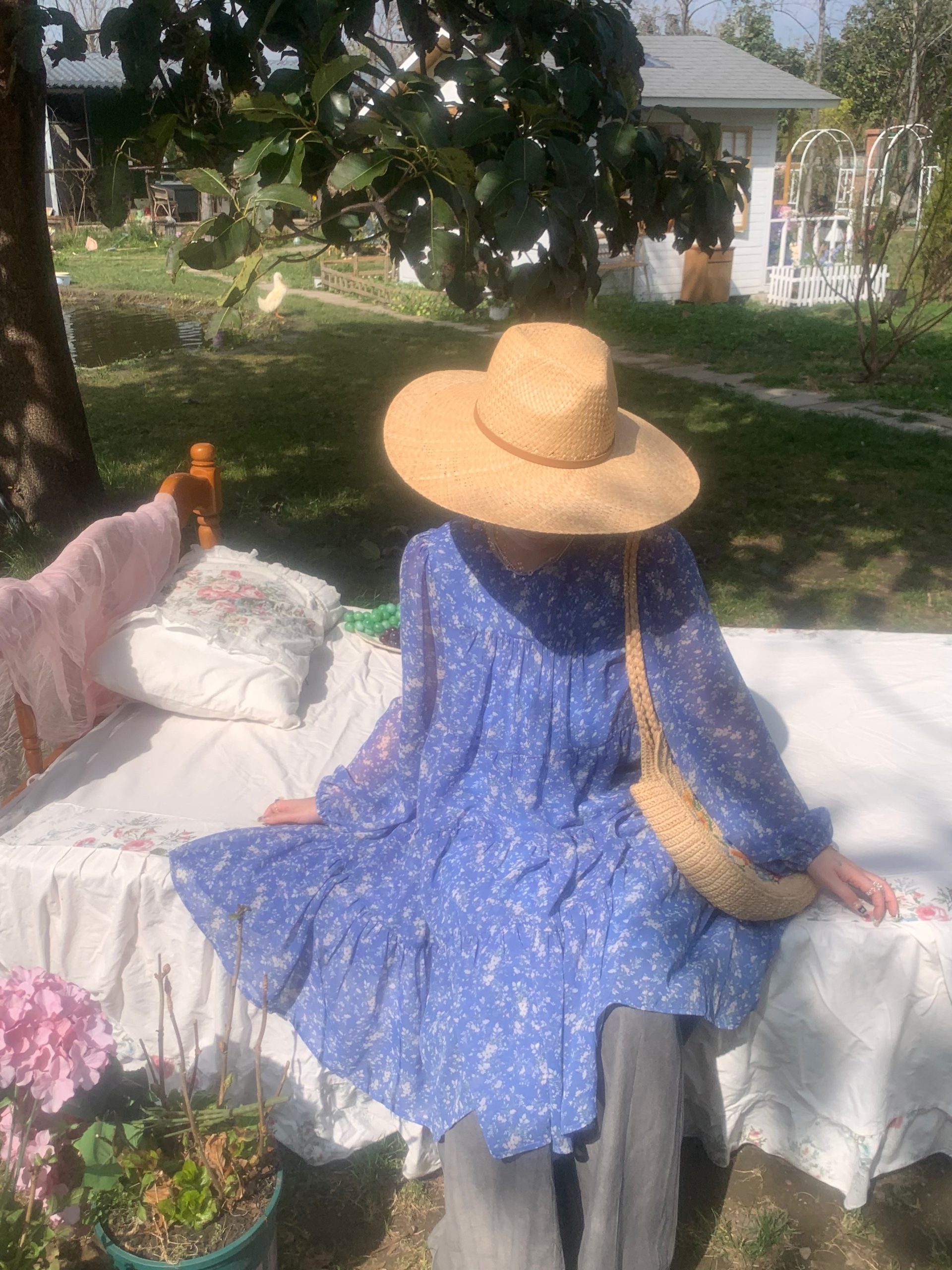 Floral Long Sleeve Chiffon Dress for Women - Spring Loose Puff Sleeve Cake Dress, Vintage Flower Dance Style, Perfect for Spring Events Floral Long Sleeve Chiffon Dress for Women - Spring Loose Puff Sleeve Cake Dress, Vintage Flower Dance Style, Perfect for Spring Events