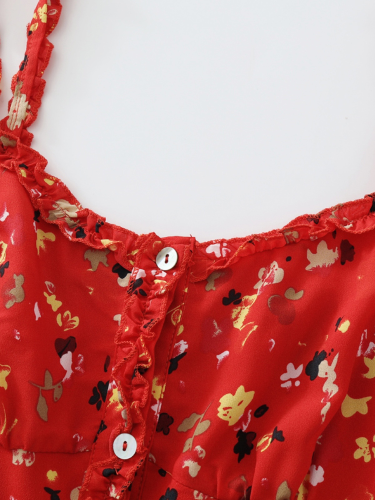 Floral Red Long Dress for Women - French-Style Summer Vacation Dress 2025, Celebrity-Inspired, Perfect for 90s and Y2K Fashion Floral Red Long Dress for Women - French-Style Summer Vacation Dress 2025, Celebrity-Inspired, Perfect for 90s and Y2K Fashion