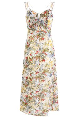 Floral Sleeveless Long Dress for Women - French Style 2025 Summer Slim Fit Vacation Trend