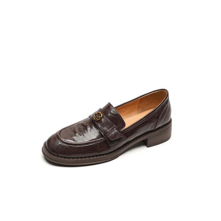 Floral Slip-On Loafers for Women - Italian-Style Soft-Soled Genuine Leather Shoes for Comfort Floral Slip-On Loafers for Women - Italian-Style Soft-Soled Genuine Leather Shoes for Comfort