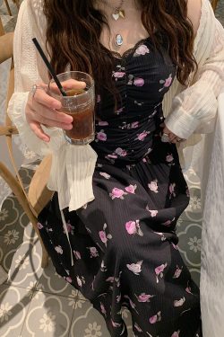 Floral Spaghetti Strap Plus Size Dress for Women – Summer 2025 Slimming Design, Flattering for Curvy Figures, Trendy and Stylish