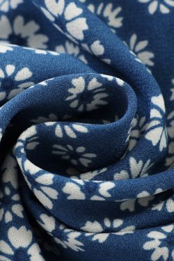 Floral Spaghetti Strap Vacation Mini Dress for Women - Petite Blue 2025 Summer French Style