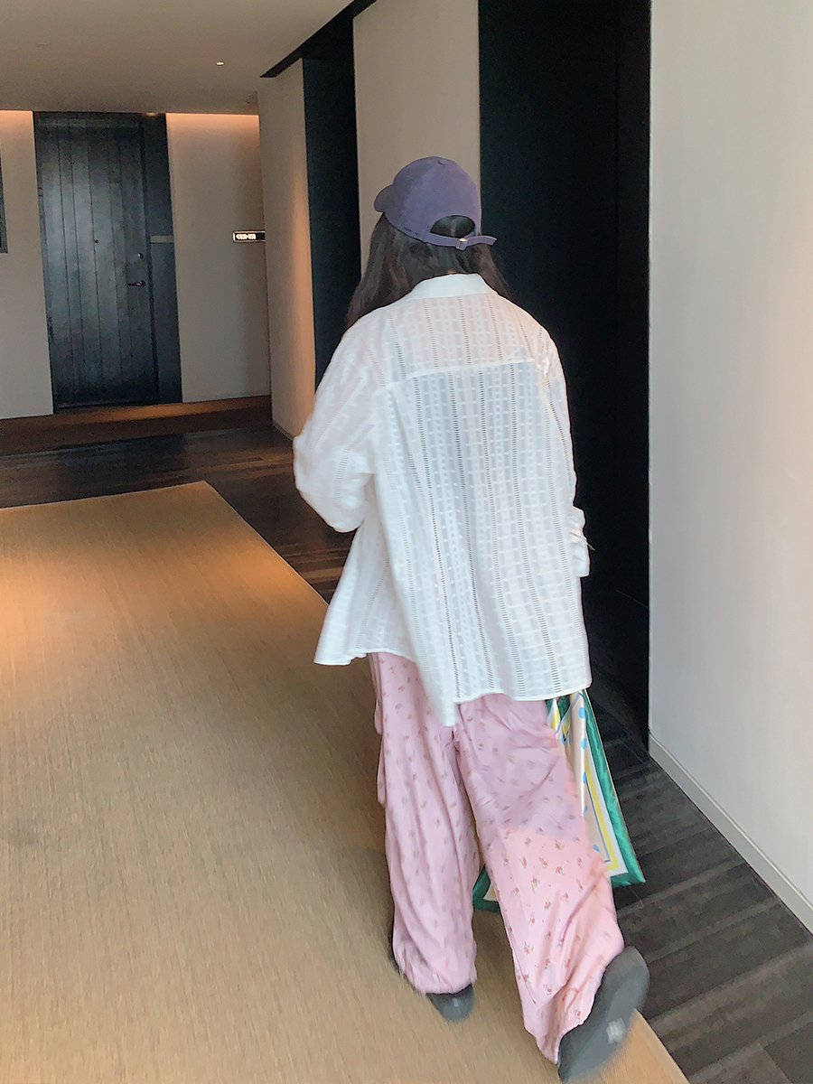 Floral Wide-Leg Pants for Women - 2025 Summer Loose Fit Plus Size Slimming Style - Trendy Y2K Fashion Floral Wide-Leg Pants for Women - 2025 Summer Loose Fit Plus Size Slimming Style - Trendy Y2K Fashion