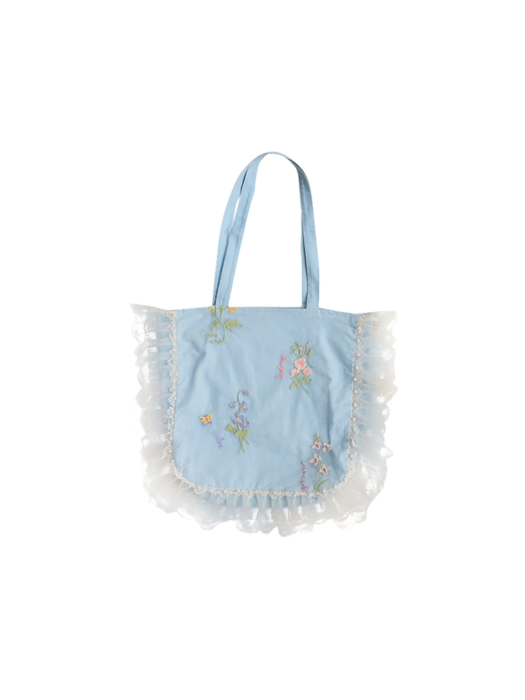 Flower Butterfly Lace Pearl Shimmering Crossbody Bag - Women's Vintage Summer Large Capacity Shoulder Bag Flower Butterfly Lace Pearl Shimmering Crossbody Bag - Women's Vintage Summer Large Capacity Shoulder Bag