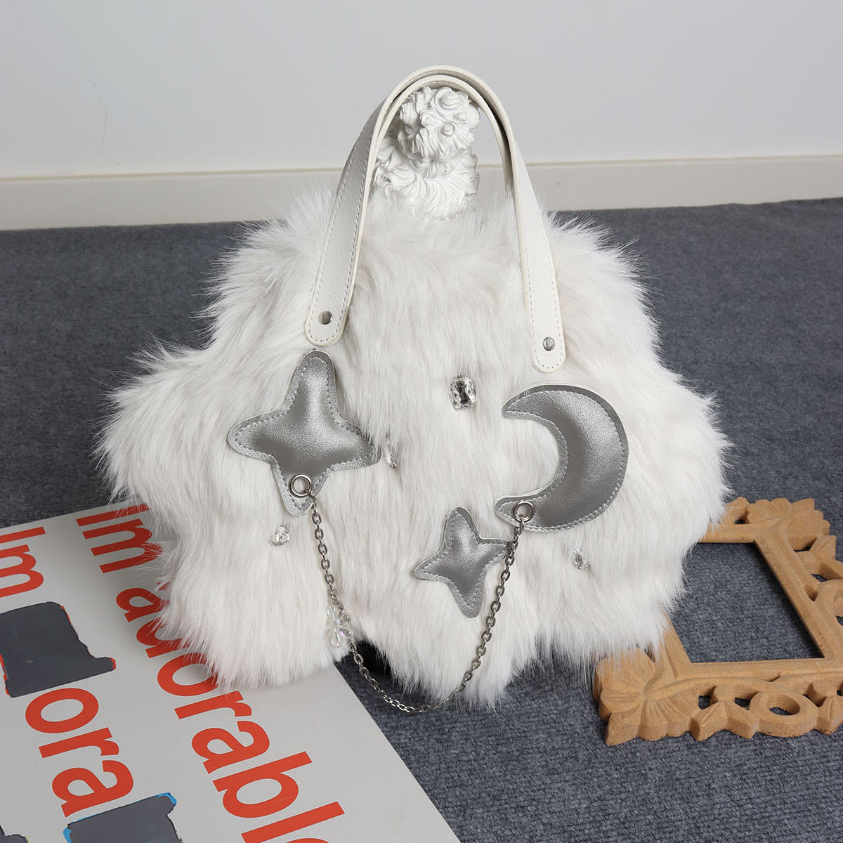 Fluffy Cloud Bag for Women - Niche High-End Long-Haired Handbag & Crossbody Bag for Autumn/Winter 2023, Cute and Stylish Fluffy Cloud Bag for Women - Niche High-End Long-Haired Handbag & Crossbody Bag for Autumn/Winter 2023, Cute and Stylish