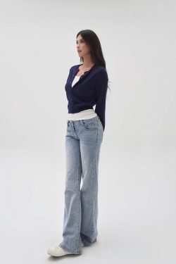 Four-Color Wool Silk Slim-Fit Short Cardigan Sweater - Chic Layering Piece for 90s Inspired Style