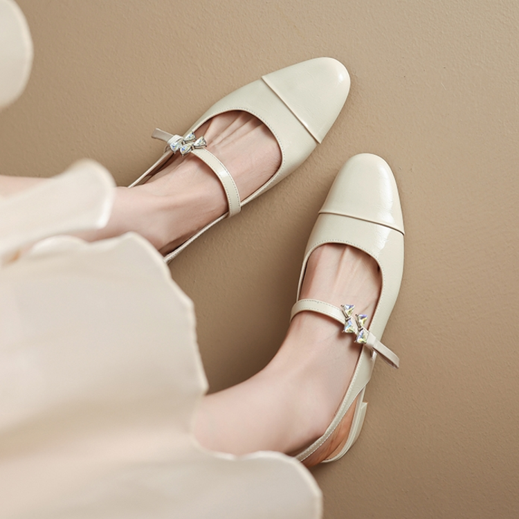 French Fairy Style Chunky Heel Backless Open-Toe Sandals for Women - Elegant Spliced Design, Perfect for Y2K and Summer Fashion French Fairy Style Chunky Heel Backless Open-Toe Sandals for Women - Elegant Spliced Design, Perfect for Y2K and Summer Fashion