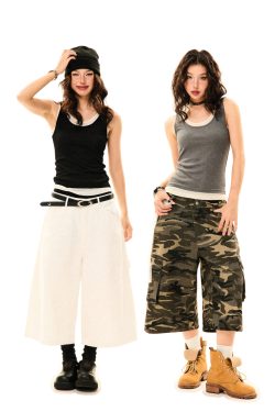 French Layered Faux Two-Piece Camisole for Women – Slim Fit Summer Outerwear, Flattering Short Top, Chic Layered Style