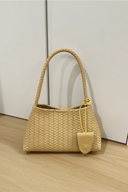 French Niche High-End Woven Handheld Shoulder Baguette Bag - Small Dirty Cabinet 2025 Fashion Underarm Bag