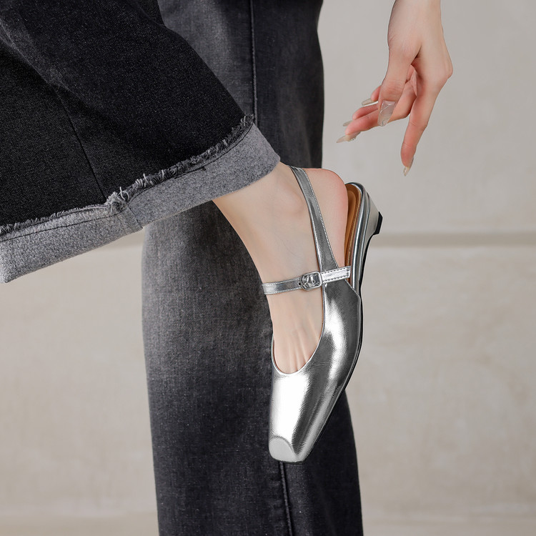 French Square Toe One-Strap Open-Toe Sandals for Women - Versatile High Heels Trend, Fashionable Italian Style French Square Toe One-Strap Open-Toe Sandals for Women - Versatile High Heels Trend, Fashionable Italian Style