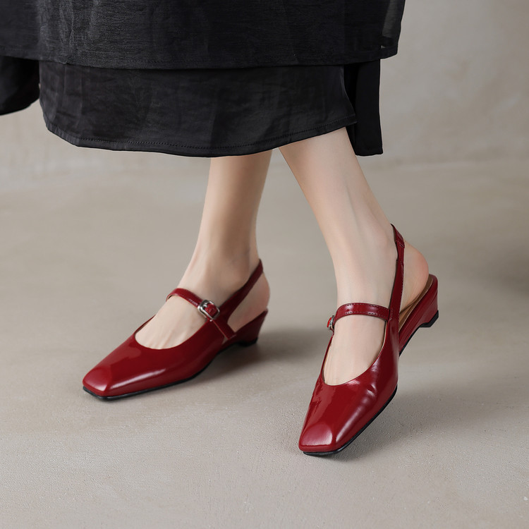 French Square Toe One-Strap Open-Toe Sandals for Women - Versatile High Heels Trend, Fashionable Italian Style French Square Toe One-Strap Open-Toe Sandals for Women - Versatile High Heels Trend, Fashionable Italian Style