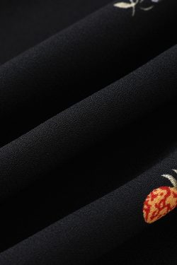 French Style Black Floral Spaghetti Strap Dress - Women's Summer Vacation Dress - Trendy Short Design for Effortless Elegance