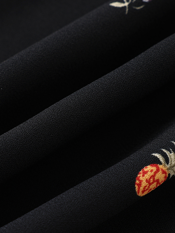 French Style Black Floral Spaghetti Strap Dress - Women's Summer Vacation Dress - Trendy Short Design for Effortless Elegance French Style Black Floral Spaghetti Strap Dress - Women's Summer Vacation Dress - Trendy Short Design for Effortless Elegance