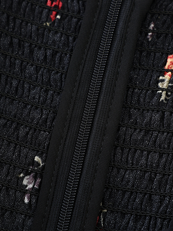 French Style Black Floral Spaghetti Strap Dress - Women's Summer Vacation Dress - Trendy Short Design for Effortless Elegance French Style Black Floral Spaghetti Strap Dress - Women's Summer Vacation Dress - Trendy Short Design for Effortless Elegance