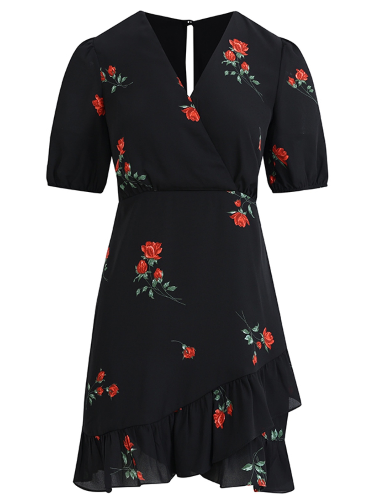 French Style Black Short Dress for Women - 2025 Summer Vacation Look, Inspired by Yang Caiyu, Trendy and Chic French Style Black Short Dress for Women - 2025 Summer Vacation Look, Inspired by Yang Caiyu, Trendy and Chic