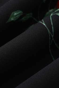 French Style Black Short Dress for Women - 2025 Summer Vacation Look, Inspired by Yang Caiyu, Trendy and Chic