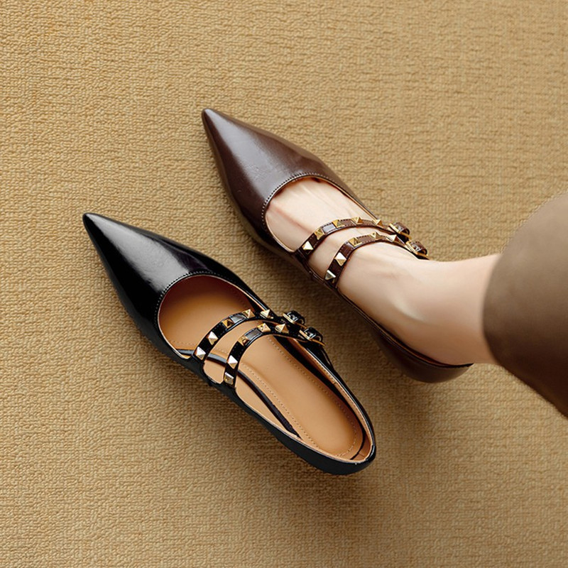 French Style Elegant Shallow Mouth Mary Jane Loafers for Women - Retro Italian Fashion Single Shoes French Style Elegant Shallow Mouth Mary Jane Loafers for Women - Retro Italian Fashion Single Shoes