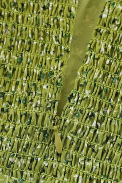 French-Style Green Spaghetti Strap Vacation Dress for Petite Women - 2025 Summer Fashion