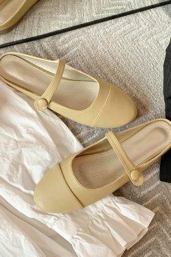 French-Style Half Slippers for Women - Versatile Flat Mules Sandals, Small Fragrant Wind Bag Design, Perfect for Casual Chic Looks