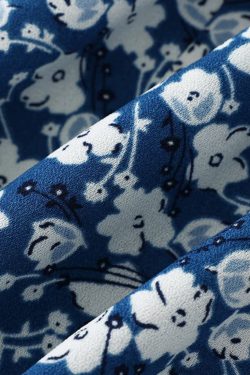 French-Style Long Blue Dress for Women - 2025 Summer Vacation Fashion, Elegant and Chic Look, Inspired by Zhong Chuxi