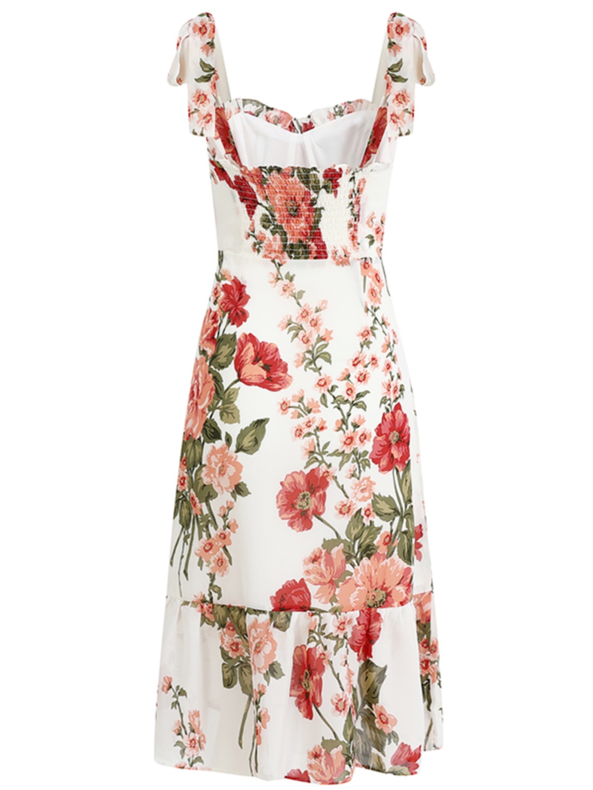 French-Style Long White Dress for Women - 2025 Summer Vacation Look, Yu Shuxin Inspired, Chic & Elegant Fashion Essential French-Style Long White Dress for Women - 2025 Summer Vacation Look, Yu Shuxin Inspired, Chic & Elegant Fashion Essential