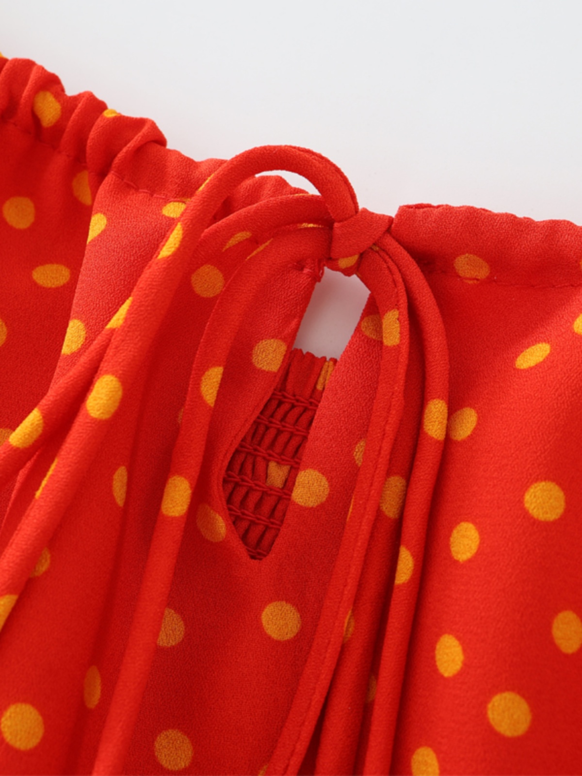 French Style Polka Dot Spaghetti Strap Long Red Dress for Summer 2025 - Vacation Essential, Slimming Fit for Women French Style Polka Dot Spaghetti Strap Long Red Dress for Summer 2025 - Vacation Essential, Slimming Fit for Women